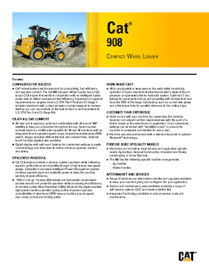 Încărcătoare pe roți Caterpillar 908