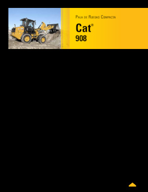 Încărcătoare pe roți Caterpillar 908