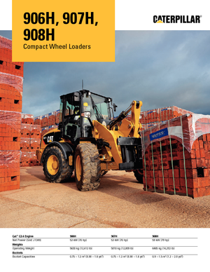 Încărcătoare pe roți Caterpillar 907H