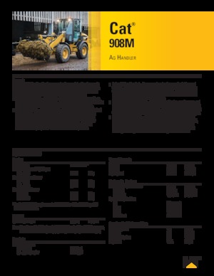 Încărcătoare pe roți Caterpillar 908M