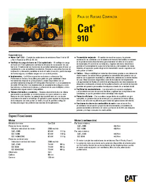 Încărcătoare pe roți Caterpillar 910