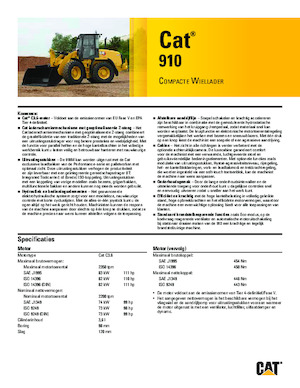 Încărcătoare pe roți Caterpillar 910