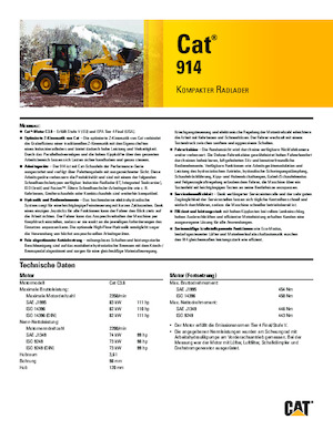 Încărcătoare pe roți Caterpillar 914