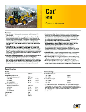 Încărcătoare pe roți Caterpillar 914