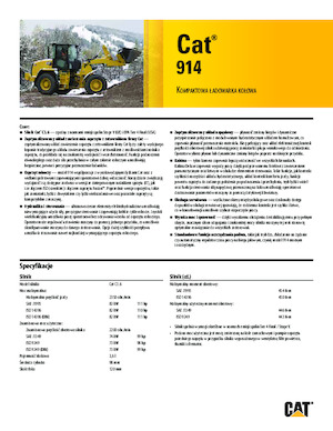 Încărcătoare pe roți Caterpillar 914