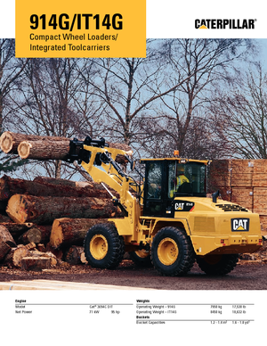 Încărcătoare pe roți Caterpillar IT14G