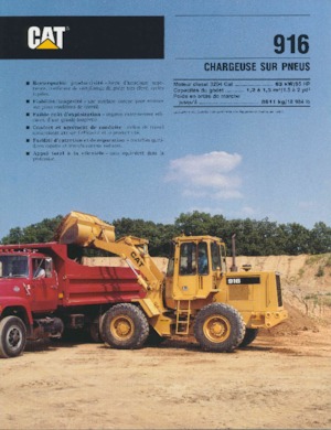 Încărcătoare pe roți Caterpillar 916