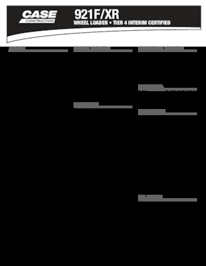 Încărcătoare pe roți Case 921 F/XR