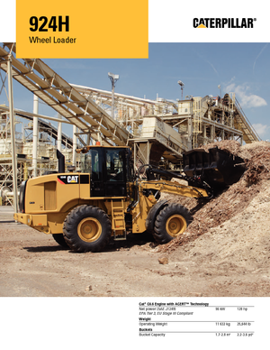 Încărcătoare pe roți Caterpillar 924H