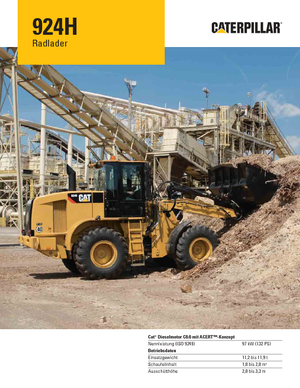 Încărcătoare pe roți Caterpillar 924H HL