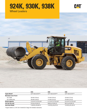 Încărcătoare pe roți Caterpillar 924K