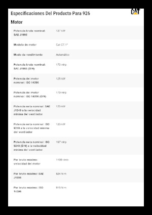 Încărcătoare pe roți Caterpillar 926