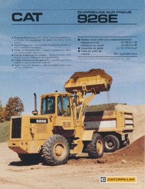 Încărcătoare pe roți Caterpillar 926E
