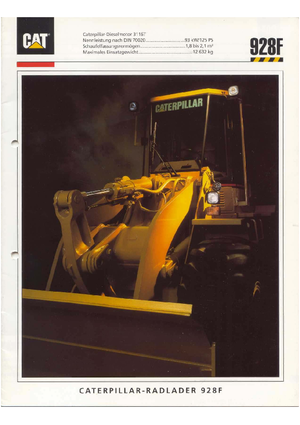 Încărcătoare pe roți Caterpillar 928 F