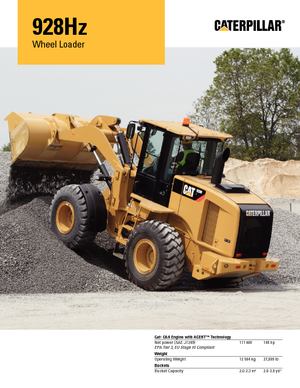 Încărcătoare pe roți Caterpillar 928Hz