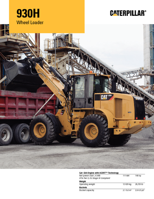 Încărcătoare pe roți Caterpillar 930H