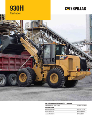 Încărcătoare pe roți Caterpillar 930H