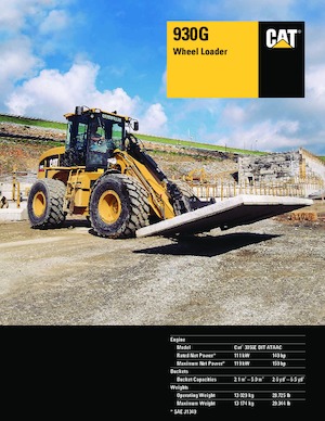 Încărcătoare pe roți Caterpillar 930G