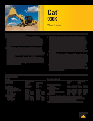 Încărcătoare pe roți Caterpillar 930K