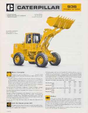 Încărcătoare pe roți Caterpillar 936
