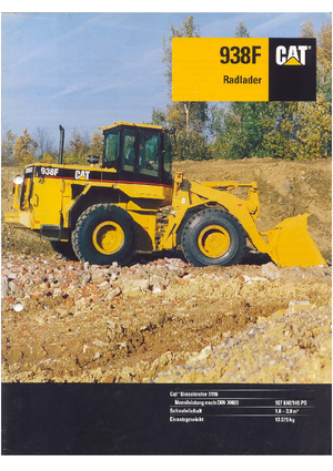 Încărcătoare pe roți Caterpillar 938 F