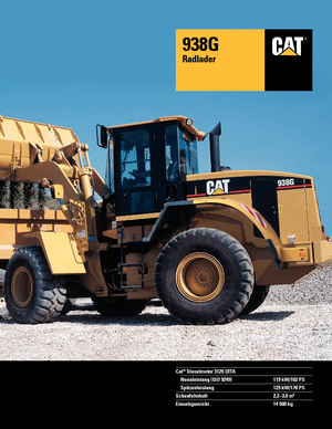 Încărcătoare pe roți Caterpillar 938 G