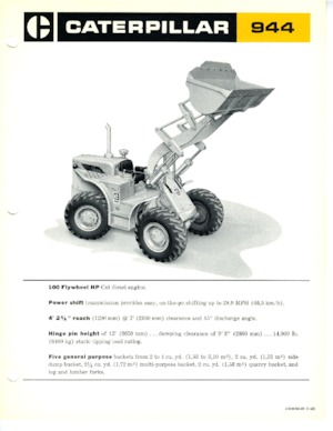 Încărcătoare pe roți Caterpillar 944