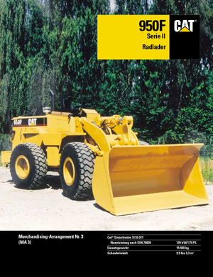 Încărcătoare pe roți Caterpillar 950 F II-StVZO