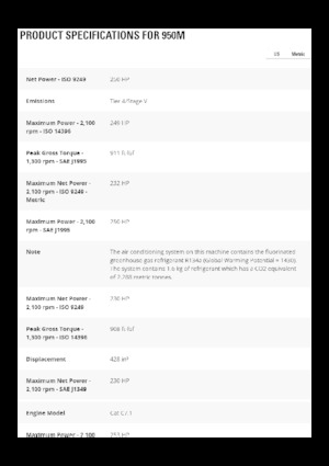 Încărcătoare pe roți Caterpillar 950M