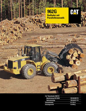 Încărcătoare pe roți Caterpillar 962 G StVZO