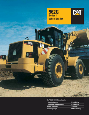 Încărcătoare pe roți Caterpillar 962 G II StVZO
