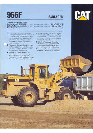 Încărcătoare pe roți Caterpillar 966 F