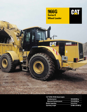 Încărcătoare pe roți Caterpillar 966 G II StVZO