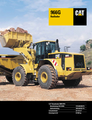Încărcătoare pe roți Caterpillar 966 G StVZO