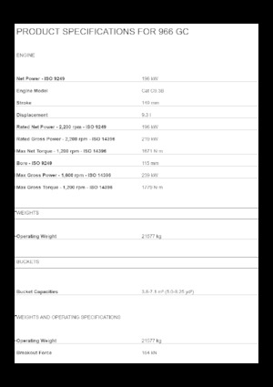 Încărcătoare pe roți Caterpillar 966 GC