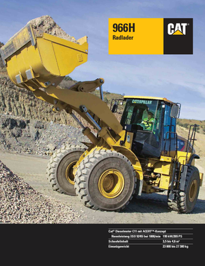 Încărcătoare pe roți Caterpillar 966H