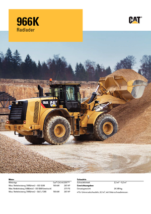 Încărcătoare pe roți Caterpillar 966K
