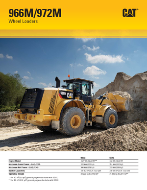 Încărcătoare pe roți Caterpillar 972M