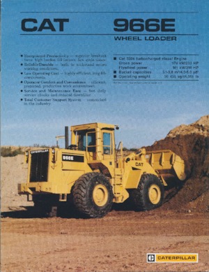 Încărcătoare pe roți Caterpillar 966E
