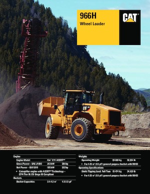 Încărcătoare pe roți Caterpillar 966H