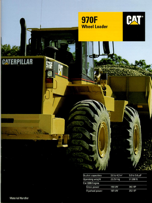 Încărcătoare pe roți Caterpillar 970 F-StVZO