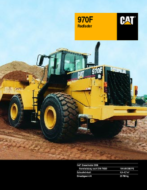 Încărcătoare pe roți Caterpillar 970 F-StVZO