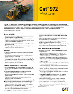 Încărcătoare pe roți Caterpillar 972