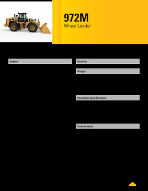 Încărcătoare pe roți Caterpillar 972M