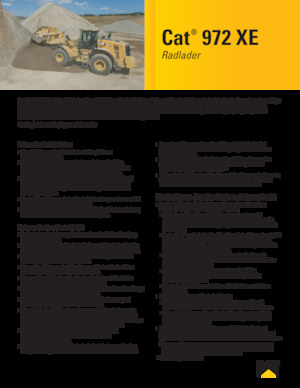 Încărcătoare pe roți Caterpillar 972XE