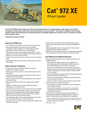 Încărcătoare pe roți Caterpillar 972XE