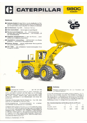 Încărcătoare pe roți Caterpillar 980 C