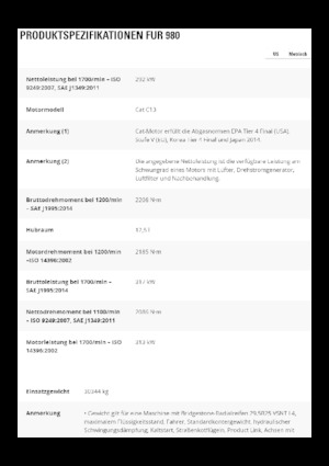 Încărcătoare pe roți Caterpillar 980