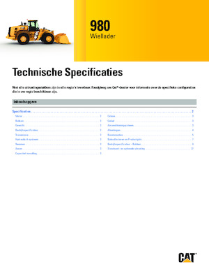 Încărcătoare pe roți Caterpillar 980