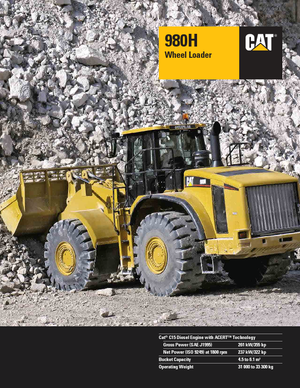 Încărcătoare pe roți Caterpillar 980H